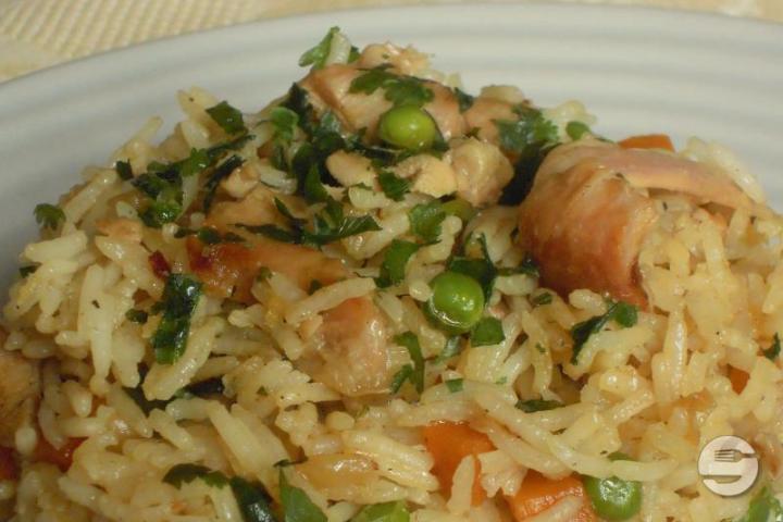 Chicken with Sautéed Rice - Hello Bangkok