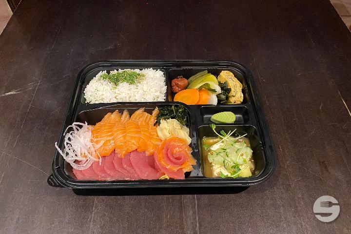 Thunfisch und Lachs Sashimi Bento - yume ramen