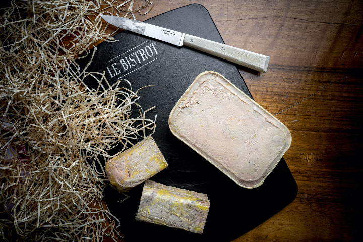 Terrine de foie-gras de canard, confiture de figues - Le Bistrot le Lion d'Or