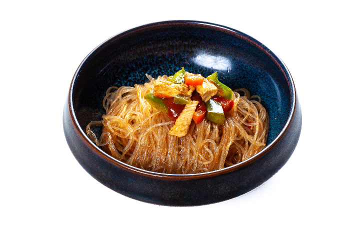 Soy noodles with seasonal vegetables and minced meat - Tiger Sushi