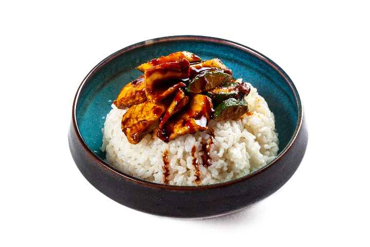 Rice with chicken teriyaki sauce - Tiger Sushi