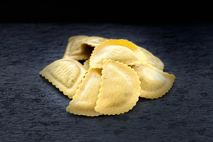 Half Moon Stuffed Pasta with Aubergine and Basil - Pastitalia