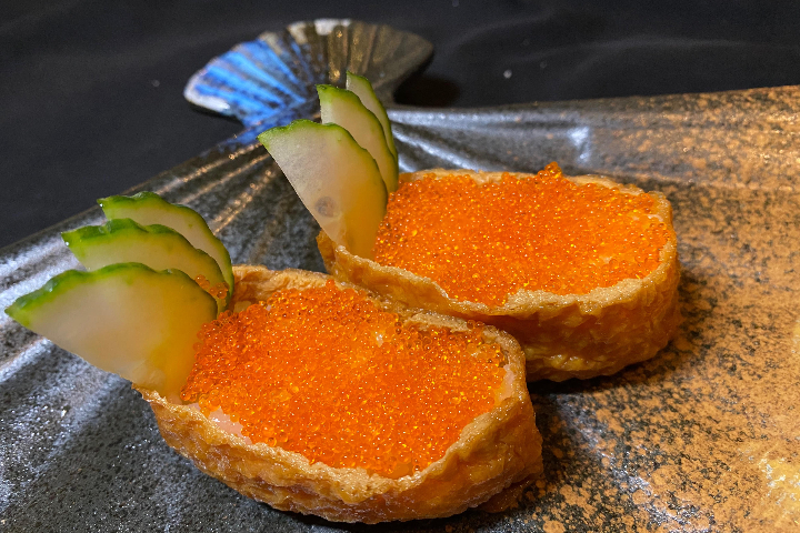 33. Tofu Frits avec de Oeufs Poisson Volant - Les 4 Marronniers