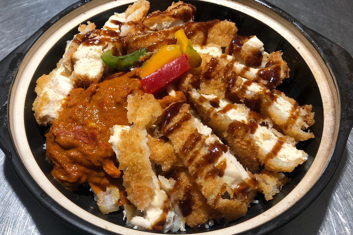 Chicken katsu with teriyaki sauce and rice - Hum Kitchen