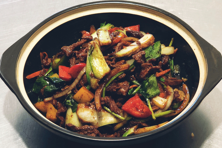 Beef with vegetables and rice - Hum Kitchen