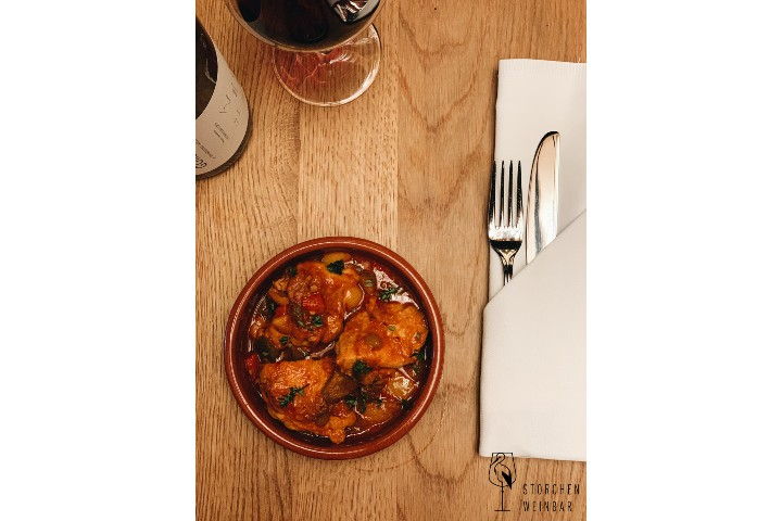 Mediterranes Poulet - Storchen Weinbar