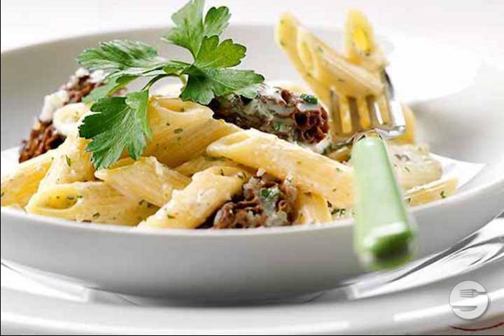 Penne with Morels - Le Chalet des Bains