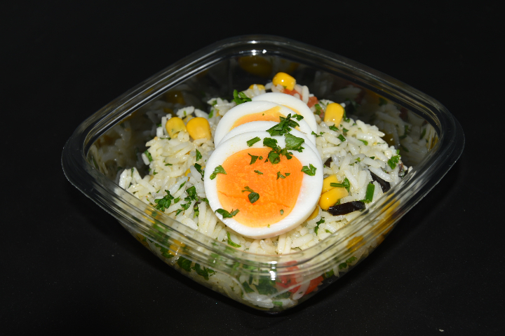 Salad Garnished with Egg - Pause Gourmande