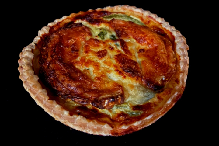 Courgette and Goat's Cheese Quiche - Pause Gourmande