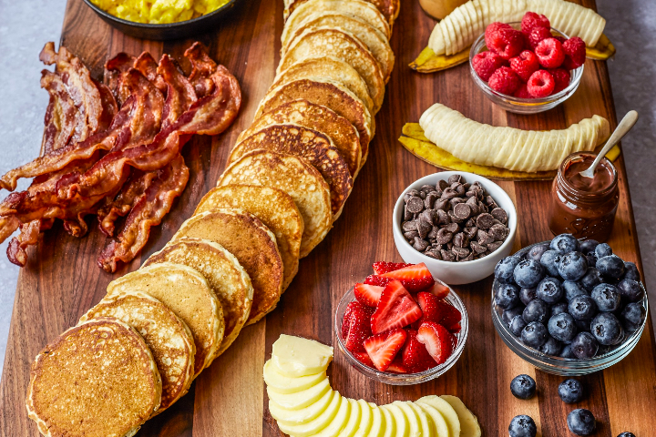 Plain Pancakes with Syrup - Chef's Diner