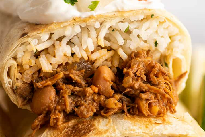 Hermanos Pulled Beef Burrito - Chef's Diner