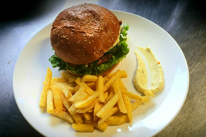 Nevada Hot Crispy Burger - Chef's Diner
