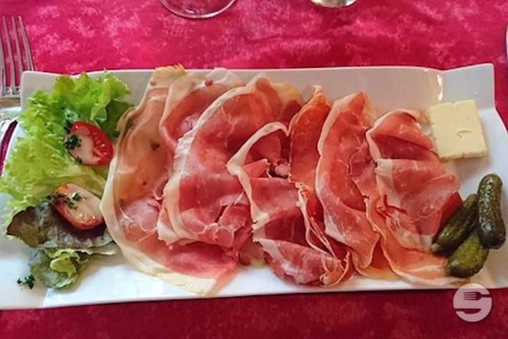 Raw Ham Plate - Restaurant Pizzeria du Commerce
