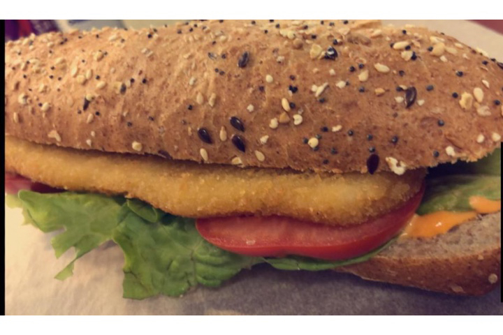 Chicken Schnitzel Sandwich - Dina Kiosk Shop