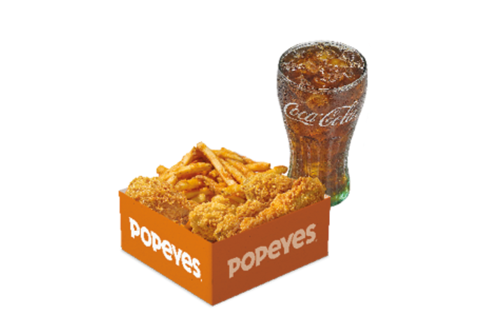 Chicken Starter Pack (1 Pouletteil, 1 Tender, 2 Nuggets, 2 Wings, 1 Beilage, 1Getränk) - Popeyes Louisiana Kitchen