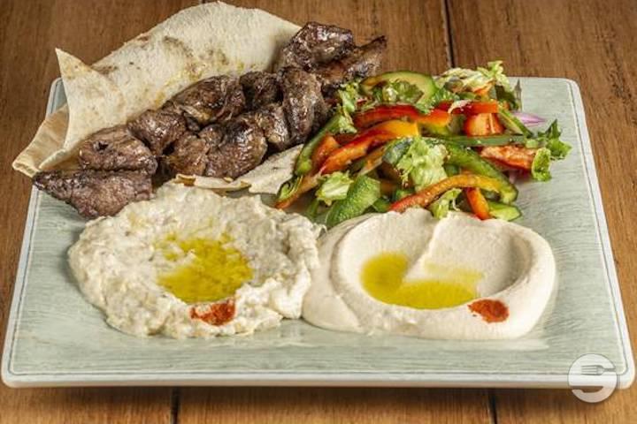 Assiette Shawarma Viande - Byblos Lebanese