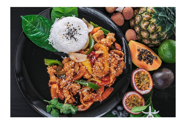 Sweet and sour chicken breast - Jet's Wok und Grill