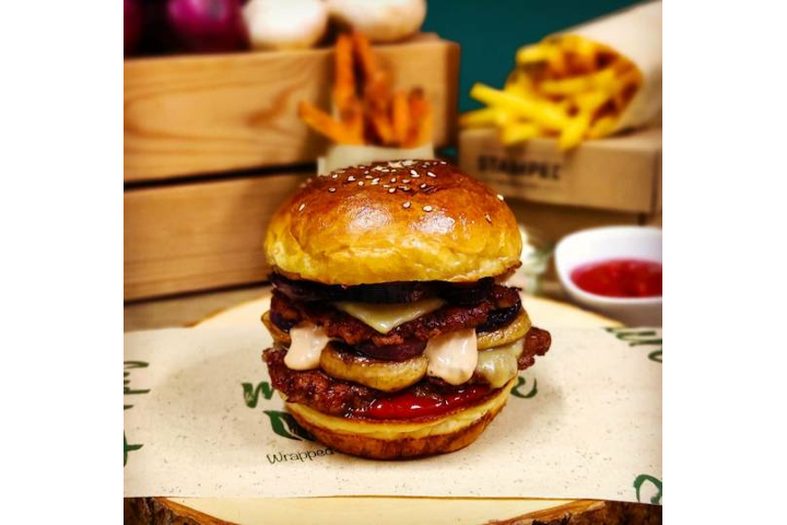 Smoked Swiss Burger - STAMPED Burgers & Fries