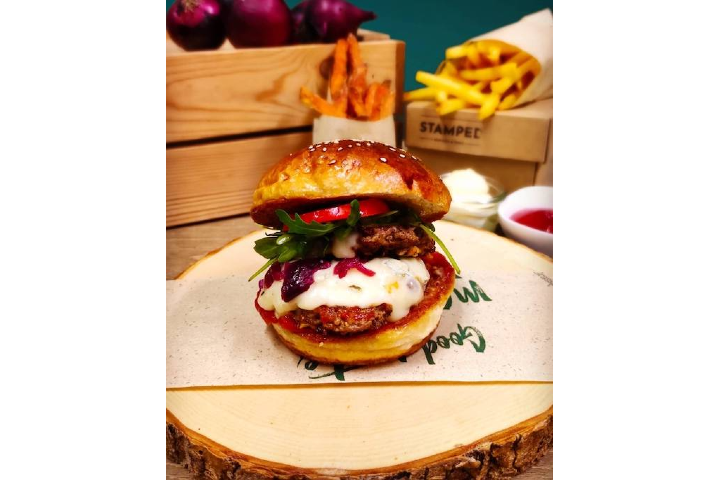Italian Gorgonzola Burger - STAMPED Burgers & Fries