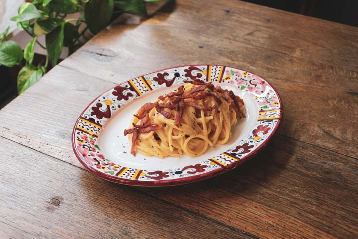 Spaghetto di Gragnano alla Carbonara - Cinecitta