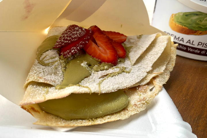 Crêpe alla Crema di Pistacchio - Bar Gelateria al Viale