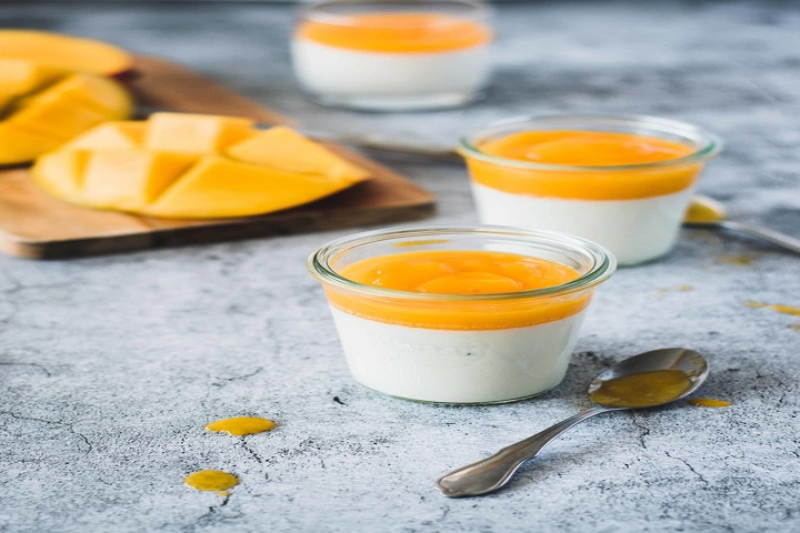 Panna cotta with mango and lime - Coop Restaurant Letzipark