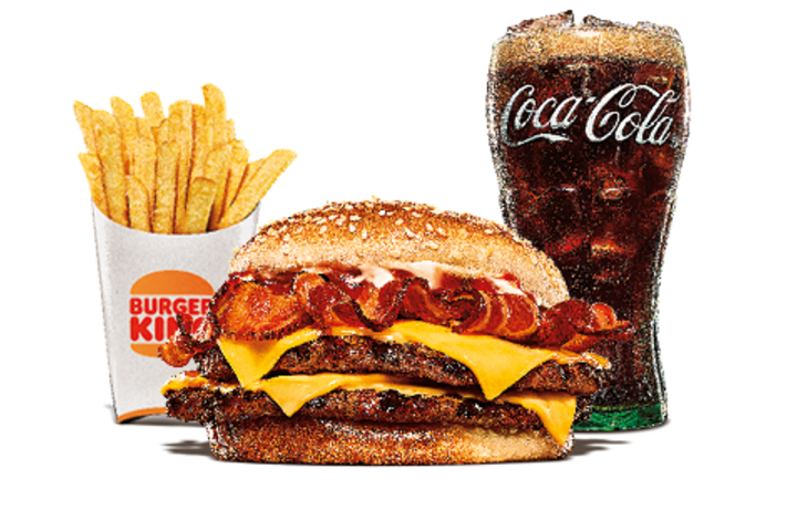 Double Bacon King Menu - Burger King