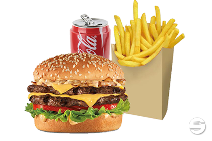 Menu Double Cheeseburger - Le Mondial Kebab