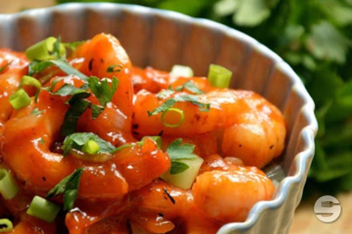 85. Crevettes à la Sauce Piquante - Nihao Mauborget