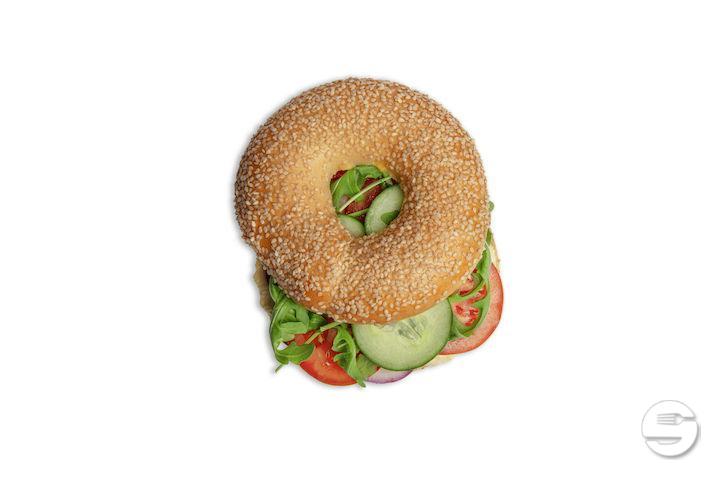 Bagel Houmous et Crudités - Aimé Pouly - Vevey