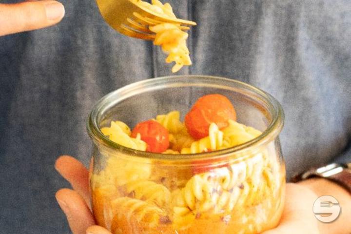 Bocal Pâtes Ricotta Tomates Séchées Basilic - Aimé Pouly - Vevey