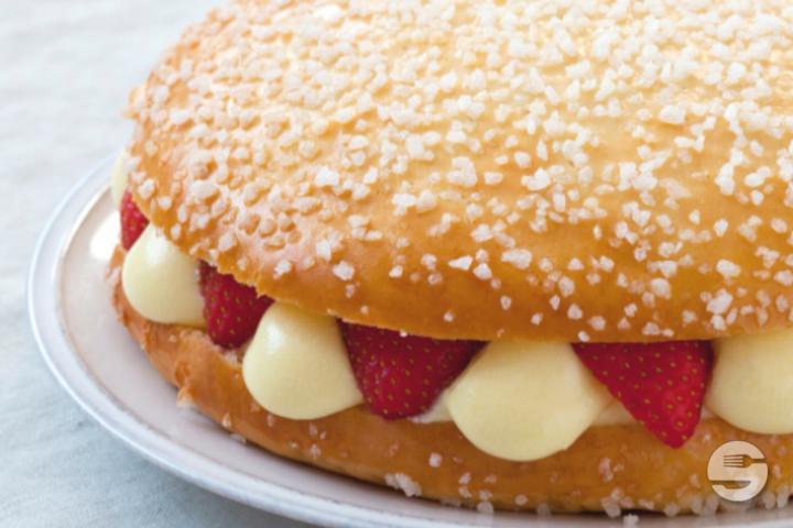 La Tarte Tropézienne ® Fraise - Pouly - Eaux-Vives