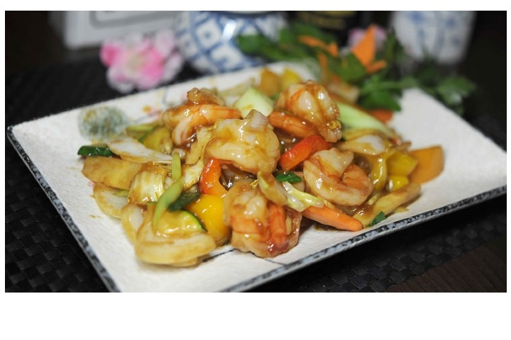 Plats de crevettes - Restaurant Asia Garden Genève