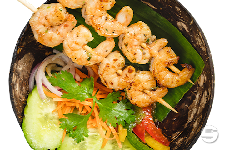 Brochette de crevettes - Pitaya