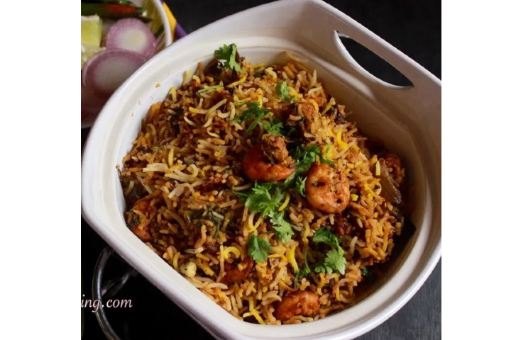 Shrimps Biryani - Namaste Indian Food