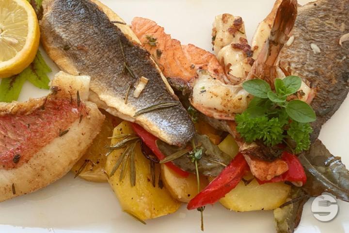 Trio Fisch Teller vom Grill - Sabor Restaurant