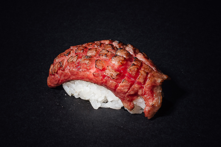 Tataki-style Nigiri Wagyu Beef - Toriko