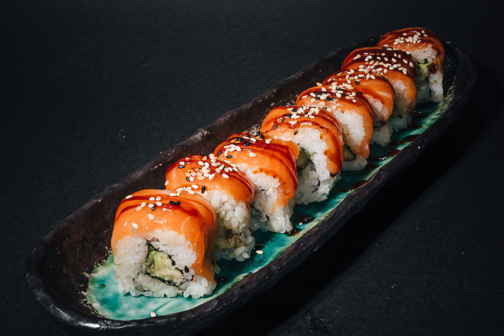 Dragon Avocado, Cream Cheese, Salmon - Toriko