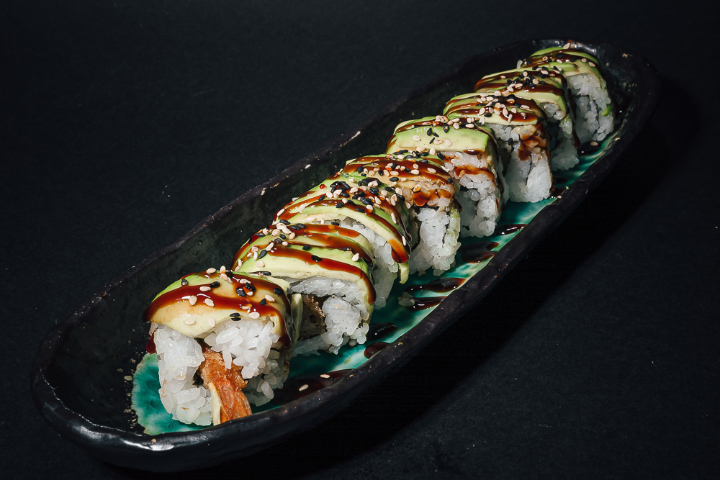 Dragon Avocado, Tempura Shrimps - Toriko