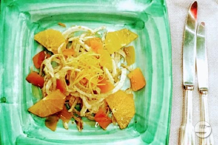 Poutargue, Céleri et petites Tomates - Il Mirtillo