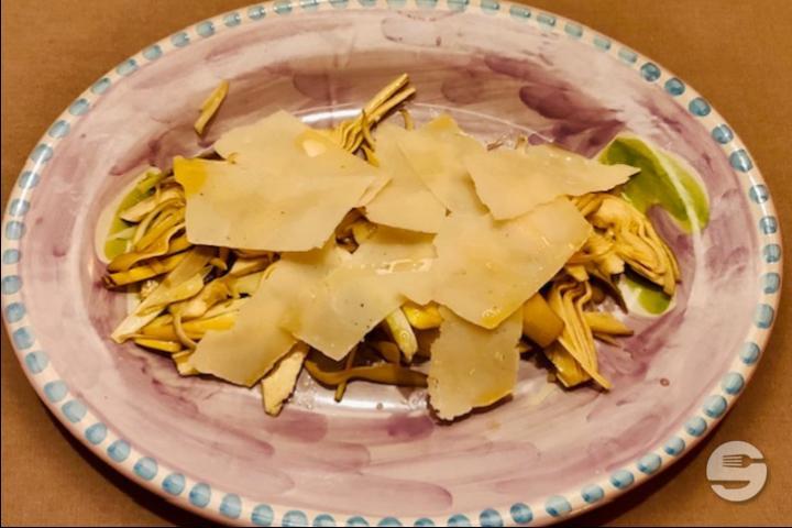 Salade d’Artichauts et lamelle de Parmesan - Il Mirtillo