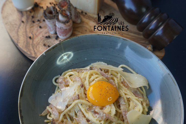 Spaghetti Carbonara - Restaurant Les Fontaines