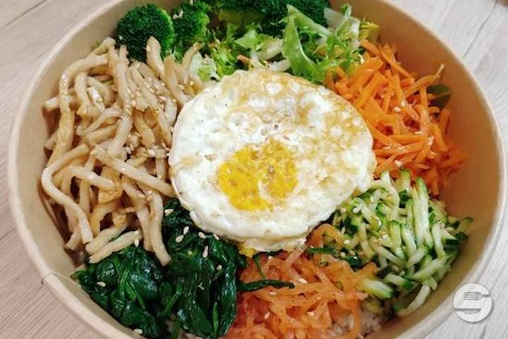 Eomuk Gâteau de poisson Bibimbap - Bibibowl