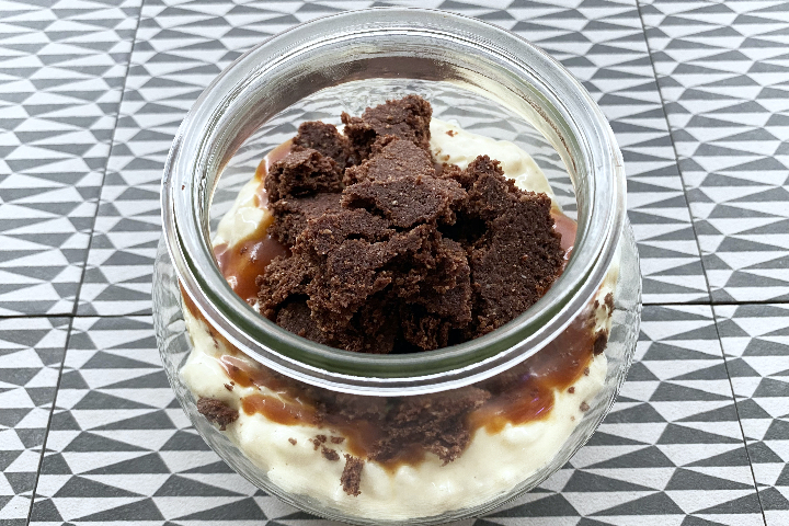 Milk Rice, Salted Butter Caramel & Chocolate Crumble - Street 42