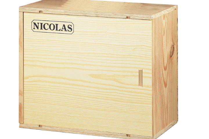 Wooden Box 6 Bottles - Cave Nicolas