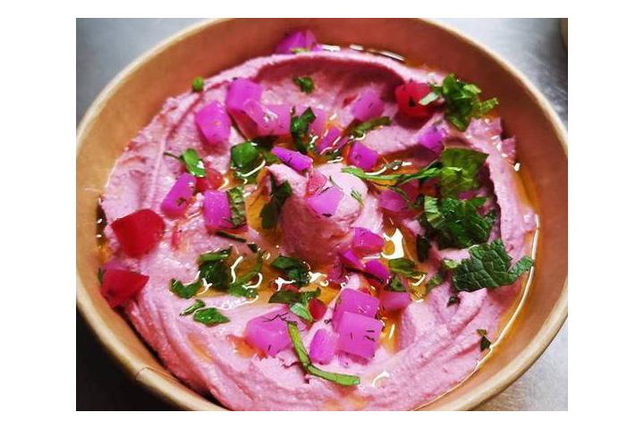 ROTE BEETE HOMMUS - Za Zaa - Lebanese Soul Food