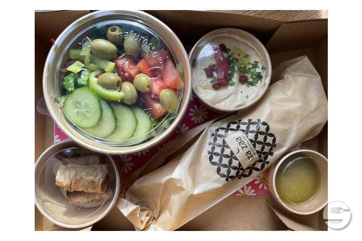 Sabich Pita Pita Box für 1 Person oder zum teilen - Za Zaa - Lebanese Soul Food