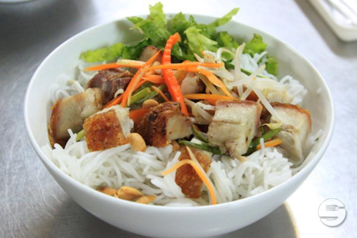 Rice Noodles with Lacquered Pigs Bún Heo Quay - Pho Thu