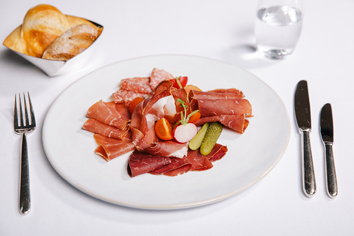 Swiss dried meat platter - The Lounge at Park Hyatt Zürich