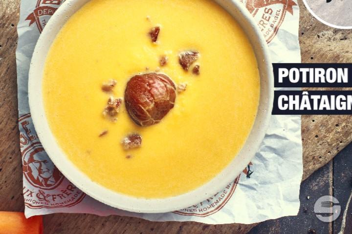 Soupe Potiron Châtaigne - Bagelstein
